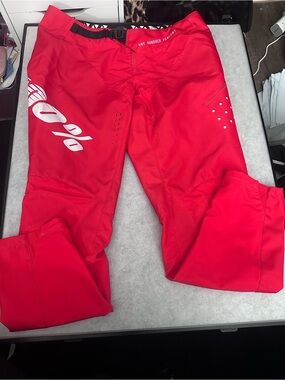 thor Red Men's Pants with White Logo